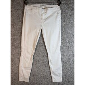 Henry & Belle Skinny Jeans Womens 31 White Alabaster Stretch Mid Rise Pants